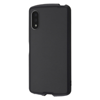 レイアウト Xperia Ace II用耐衝撃ハイブリッドケース Puffull クリア/ブラック RT-RXPAM2CC14/CBM