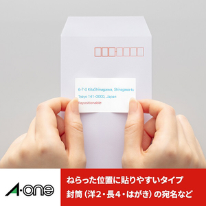 エーワン ラベルシール(プリンタ兼用)100シート(2400片) 43024-イメージ3
