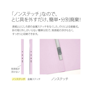 プラス 年組氏名フラットファイル A5タテ バイオレット 10冊 FCA6382-79-532 NO041GA-イメージ6