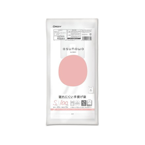 オルディ 破れにくい手提げ袋 S 30号 乳白 100枚 FCE267A-ASW-HW30YNT-100-イメージ1