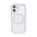 Hamee iPhone17用 クリアケース IFACE BEBLING WAVE MAGSYNQ ホワイトオーロラ 41-190245