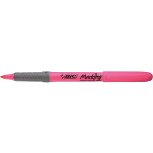 ＢＩＣ マーキングハイライターグリップ ピンク F858027-BRIGRIP12PNK-イメージ1
