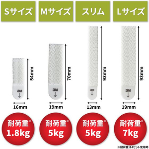 3M コマンド ファスナーテープ 壁を傷つけない フレーム用 スリム 4組×3パック FCF971T-CMF-NW-3P-イメージ4