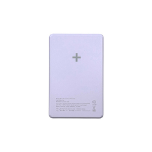 クオリティトラストジャパン Type-C1ポート ワイヤレスマグネット式モバイルバッテリー+C-Cケーブル 5000MAH パープル QTW-0500PU-イメージ4