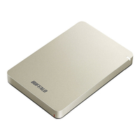 BUFFALO USB3．1(Gen．1)対応 耐衝撃ポータブルハードディスク(1TB) ゴールド HD-PGF1.0U3-GLA