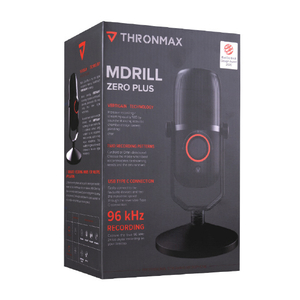 M-GAMING 96kHz / 24bit USBマイクロフォン Thronmax Mdrill Zero Plus ジェットブラック MG-M4PLUS-イメージ3