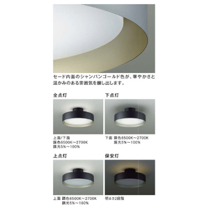 ダイコウデンキ ～12畳用 LED間接光付シーリングライト ひろがる灯り 黒 DXL-81492-イメージ3