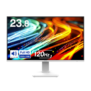 グリーンハウス 23．8型液晶ディスプレイ ホワイト GH-LCW24V-WH-イメージ1