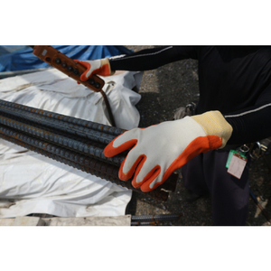 川西 塩化ビニール背抜き手袋　Ｋ－２　Ｍサイズ 812-M-イメージ3