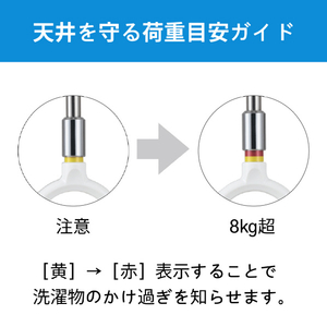 川口技研 室内用ホスクリーン スポット型 SPC型(1本/標準サイズ) ホワイト SPC-W-イメージ11