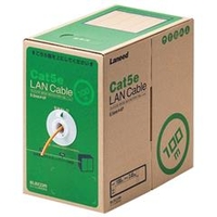 エレコム EU RoHS指令準拠 LANケーブル(Cat5e 単線) 100m オレンジ LD-CT2/DR100/RS