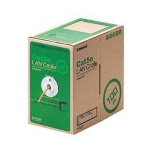 エレコム EU RoHS指令準拠 LANケーブル(Cat5e 単線) 100m オレンジ LD-CT2/DR100/RS エレコム EU RoHS指令準拠 LANケーブル(Cat5e 単線) 100m オレンジ LD-CT2/DR100/RS