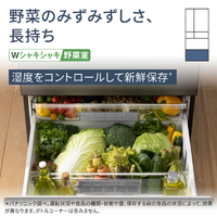 パナソニック NR-F60WX2-X 601L 6ドア冷蔵庫 オニキスミラー