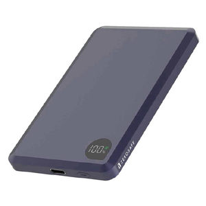 ラスタバナナ TYPE-C1ポート ZEROSAFE 薄型マグネット付ワイヤレス モバイルバッテリー 5000MAH ネイビー RLI050WCC15W02NV-イメージ1
