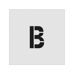アイマーク ステンシル B 文字サイズ100×65mm FC800JD-8186086-イメージ1