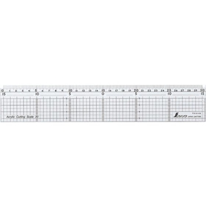 シンワ◆取引終了◆ シンワ/アクリルカッティングスケール30cm 77085 FC248XJ-8164393-イメージ1