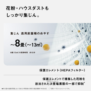 パナソニック 次亜塩素酸 空間除菌脱臭機 ziaino(ジアイーノ) ダークグレー F-ML4000B-H-イメージ12