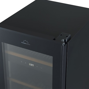 フィラディス 【右開き】薄型ワインセラー(29本収納) フォルスタージャパン Essential（エッセンシャル） スライドラック オートクローズ扉 1温度タイプ ブラック ブラック FJE-76GS(BK)-イメージ10