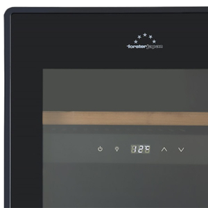 フィラディス 【右開き】薄型ワインセラー(29本収納) フォルスタージャパン Essential（エッセンシャル） スライドラック オートクローズ扉 1温度タイプ ブラック ブラック FJE-76GS(BK)-イメージ8