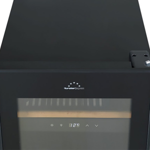 フィラディス 【右開き】薄型ワインセラー(29本収納) フォルスタージャパン Essential（エッセンシャル） スライドラック オートクローズ扉 1温度タイプ ブラック ブラック FJE-76GS(BK)-イメージ9