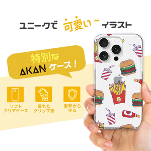 AKAN iPhone 16 Pro用ソフトクリアケース ファストフードファンタジー AK27026I16PR-イメージ4