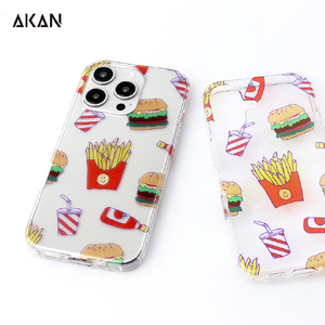 AKAN iPhone 16 Pro用ソフトクリアケース ファストフードファンタジー AK27026I16PR-イメージ5