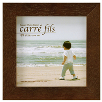 ハクバ フォトフレーム ましかく 89mm ブラウン FSQCF-89BR