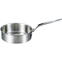 江部松商事 EBM/ビストロ 三層クラッド 浅型片手鍋 18cm 蓋無 FC321LL-4146100