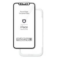 HAMEE iPhone 11/XR用ラウンドエッジ 強化ガラスフィルム iFace ブラック 41-890271