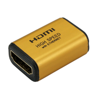 ホーリック HDMI中継アダプタ ゴールド HDMIF-027GD