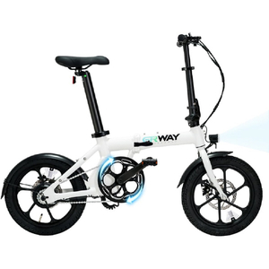 ERWAY 16型折りたたみ電動アシスト自転車 ホワイト ERWAY-A01LITE-WT-イメージ2
