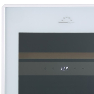 フィラディス 【右開き】薄型ワインセラー(29本収納) フォルスタージャパン Essential（エッセンシャル） スライドラック オートクローズ扉 1温度タイプ ホワイト ホワイト FJE-76GS(WH)-イメージ8