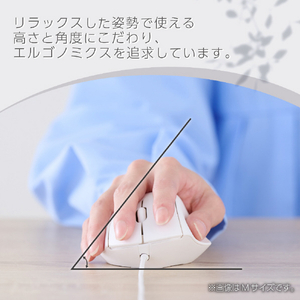 エレコム SHELLPHA USB有線マウス[3ボタン/Sサイズ] ホワイト M-SH11UBSKWH-イメージ3