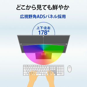 I・Oデータ 21．5型ワイド液晶ディスプレイ ホワイト LCD-A221DW-イメージ9