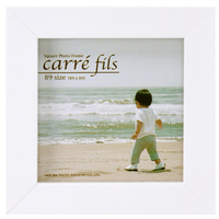 ハクバ フォトフレーム ましかく 89mm ホワイト FSQCF-89WT