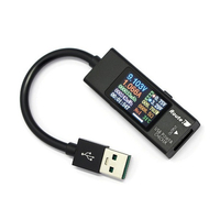 ルートアール USB 簡易電圧・電流チェッカー ブラック RT-USBVAC8QC