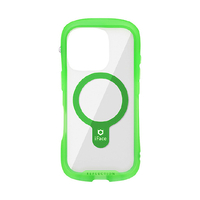 Ｈａｍｅｅ iPhone 16 Pro用MAGSYNQ強化ガラスクリアケース I FACE REFLECTIONNEO クリアグリーン 41-980279