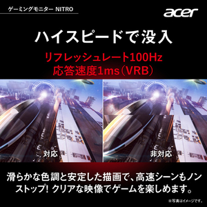 ACER 23．8型ワイド液晶ディスプレイ NITRO VGO ブラック VG240YEBMIIX-イメージ6