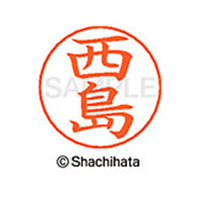 シヤチハタ ネームペン用ネーム シルバー 既製 西島 FC47357-X-GPS-1586