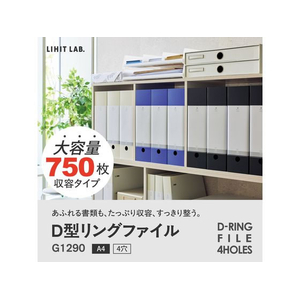 リヒトラブ リクエスト D型リングファイル A4 黒 FCE170N-G1290-24-イメージ2