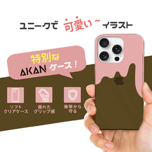 AKAN iPhone 16 Pro用ソフトクリアケース チョコストロベリー AK27028I16PR-イメージ4