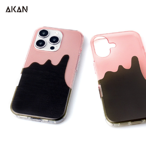 AKAN iPhone 16 Pro用ソフトクリアケース チョコストロベリー AK27028I16PR-イメージ5