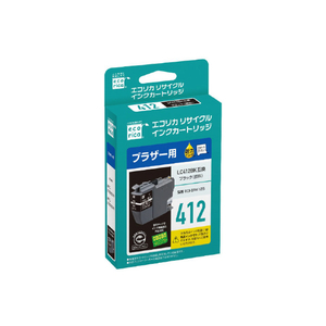 エコリカ リサイクルインク ブラック ECI-BR412B-イメージ1