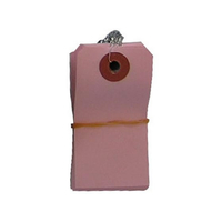 ユタカメイク ピンク 針金付き豆荷札 2000枚 FCF184A-#99165