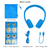 Onanoff キッズ用ヘッドホン BuddyPhones Play+ クールブルー BT-BP-PLAYP-BLUE-イメージ6