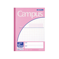 コクヨ ノート B5 10mm方眼罫 30枚 ピンク 10冊 FC02896-ﾉ-30S10NLP