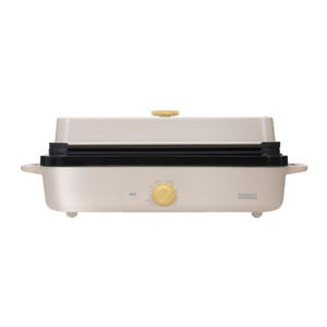 PRISMATE スリムホットプレート 3つのプレートと楽しく使えるレシピブック付 ライトベージュ PR-SK035-LB PRISMATE スリムホットプレート 3つのプレートと楽しく使えるレシピブック付 ライトベージュ PR-SK035-LB