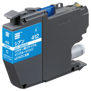 エコリカ リサイクルインク シアン ECI-BR412C-イメージ3
