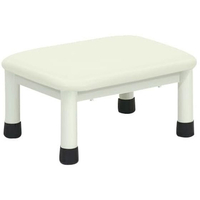 高田ベッド 足踏み台(ミニステップ)ビニルレザー白 20cm FCG324E-23-2769-0001