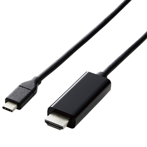 エレコム USB Type-C用HDMI変換ケーブル(5．0m) ブラック CAC-CHDMI50BK-イメージ1